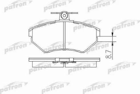 Patron PBP1289 - Kit pastiglie freno, Freno a disco autozon.pro