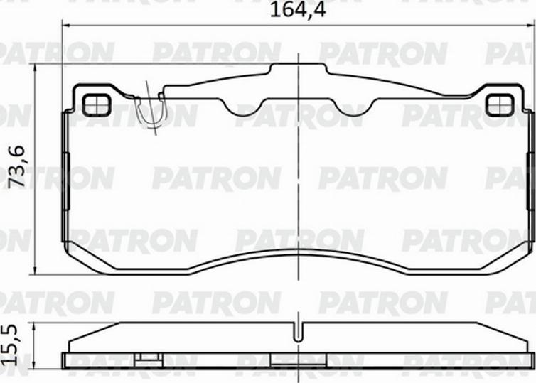 Patron PBP1224 - Kit pastiglie freno, Freno a disco autozon.pro