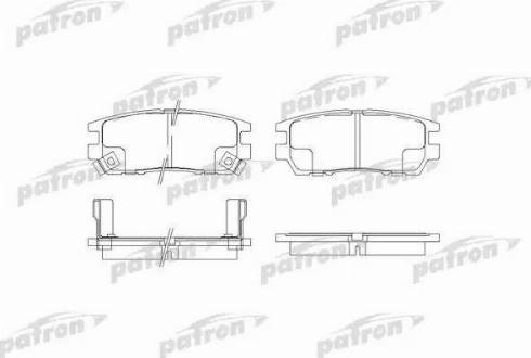 Patron PBP804 - Kit pastiglie freno, Freno a disco autozon.pro