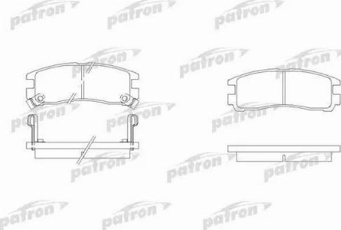 Patron PBP803 - Kit pastiglie freno, Freno a disco autozon.pro