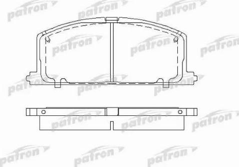 Patron PBP308 - Kit pastiglie freno, Freno a disco autozon.pro