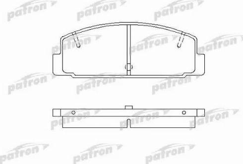 Patron PBP372 - Kit pastiglie freno, Freno a disco autozon.pro