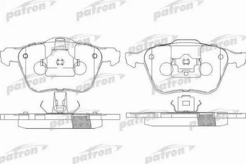 Patron PBP7008 - Kit pastiglie freno, Freno a disco autozon.pro