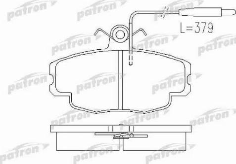 Patron PBP720 - Kit pastiglie freno, Freno a disco autozon.pro