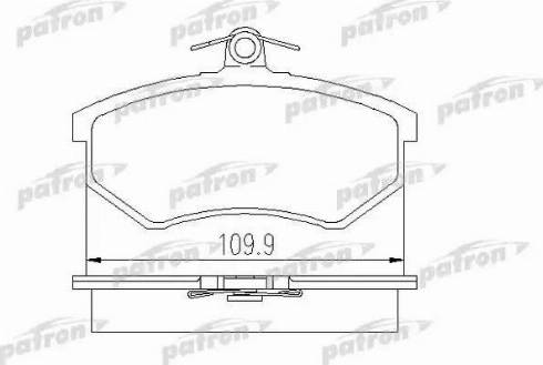 Patron PBP775 - Kit pastiglie freno, Freno a disco autozon.pro