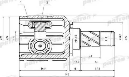 Patron PCV4009 - Kit giunti, Semiasse autozon.pro