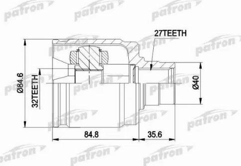 Patron PCV4016 - Kit giunti, Semiasse autozon.pro