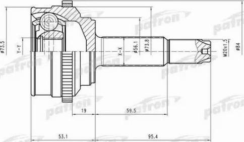 Patron PCV1527 - Kit giunti, Semiasse autozon.pro