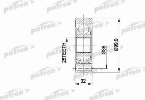 Patron PCV1005 - Kit giunti, Semiasse autozon.pro