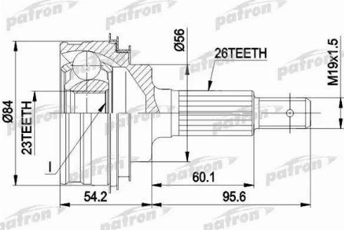 Patron PCV1030 - Kit giunti, Semiasse autozon.pro