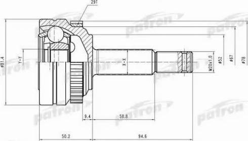 Patron PCV1118 - Kit giunti, Semiasse autozon.pro