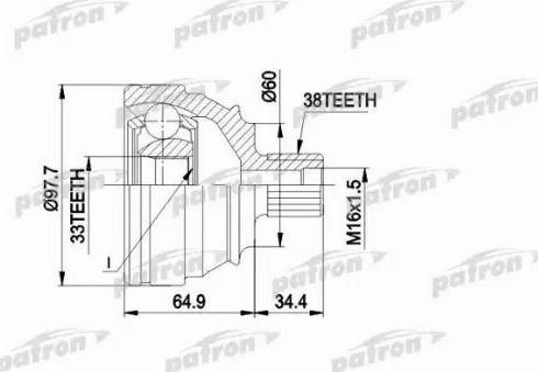 Patron PCV1123 - Kit giunti, Semiasse autozon.pro