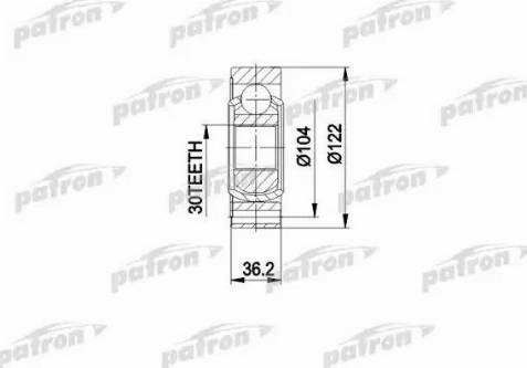 Patron PCV3540 - Kit giunti, Semiasse autozon.pro