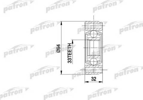 Patron PCV3004 - Kit giunti, Semiasse autozon.pro