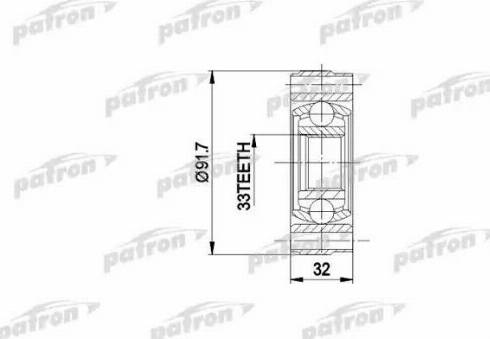 Patron PCV3003 - Kit giunti, Semiasse autozon.pro