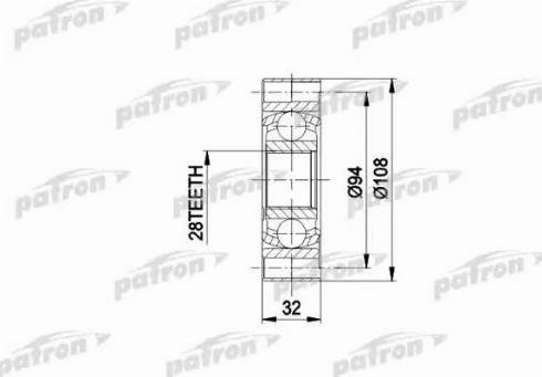 Patron PCV3014 - Kit giunti, Semiasse autozon.pro