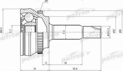 Patron PCV2131 - Kit giunti, Semiasse autozon.pro