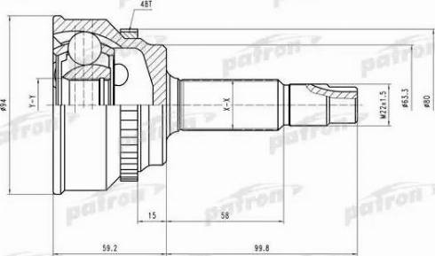 Patron PCV2175 - Kit giunti, Semiasse autozon.pro