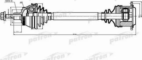 Patron PDS9038 - Albero motore / Semiasse autozon.pro