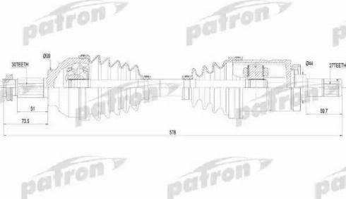 Patron PDS4620 - Albero motore / Semiasse autozon.pro