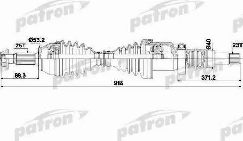 Patron PDS0451 - Albero motore / Semiasse autozon.pro