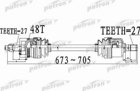 Patron PDS0510 - Albero motore / Semiasse autozon.pro