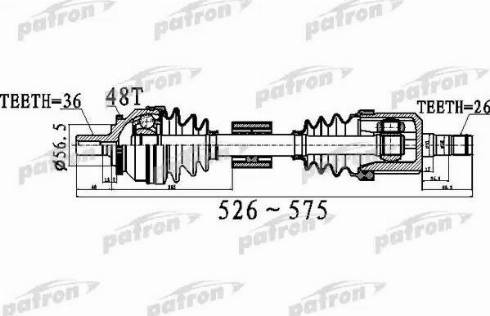 Patron PDS0535 - Albero motore / Semiasse autozon.pro