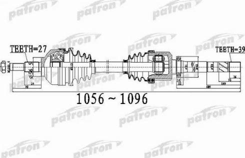 Patron PDS0532 - Albero motore / Semiasse autozon.pro