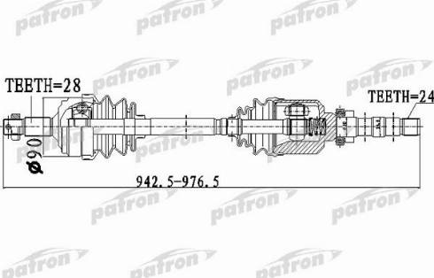 Patron PDS0050 - Albero motore / Semiasse autozon.pro