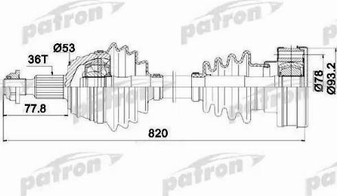 Patron PDS0083 - Albero motore / Semiasse autozon.pro