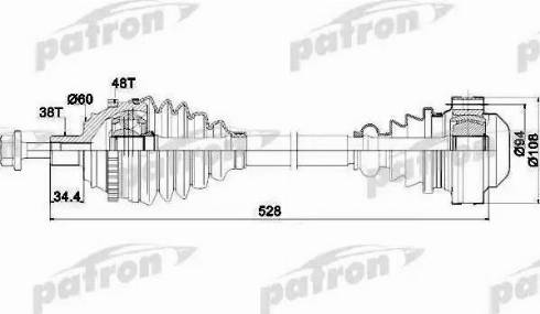 Patron PDS0028 - Albero motore / Semiasse autozon.pro