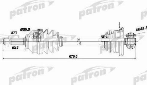 Patron PDS0196 - Albero motore / Semiasse autozon.pro