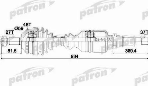 Patron PDS0145 - Albero motore / Semiasse autozon.pro