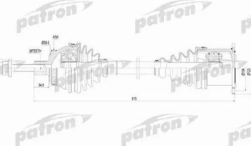 Patron PDS0186 - Albero motore / Semiasse autozon.pro