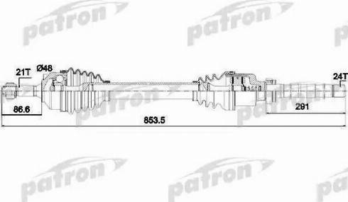 Patron PDS0130 - Albero motore / Semiasse autozon.pro