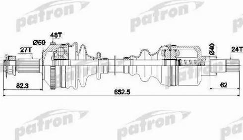 Patron PDS0335 - Albero motore / Semiasse autozon.pro