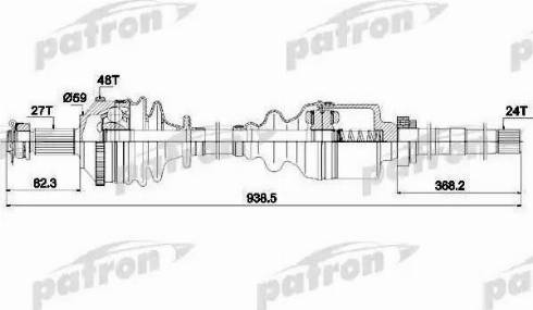 Patron PDS0336 - Albero motore / Semiasse autozon.pro