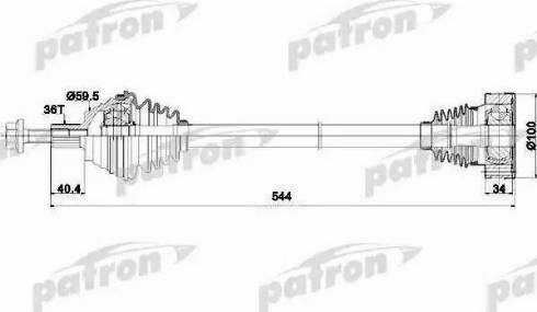 Patron PDS0253 - Albero motore / Semiasse autozon.pro