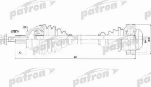 Patron PDS0252 - Albero motore / Semiasse autozon.pro