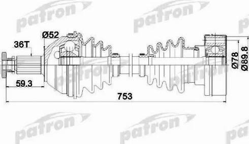 Patron PDS0207 - Albero motore / Semiasse autozon.pro