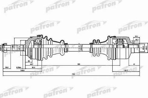 Patron PDS1432 - Albero motore / Semiasse autozon.pro