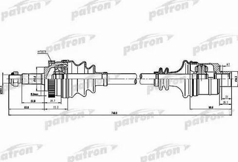 Patron PDS1595 - Albero motore / Semiasse autozon.pro