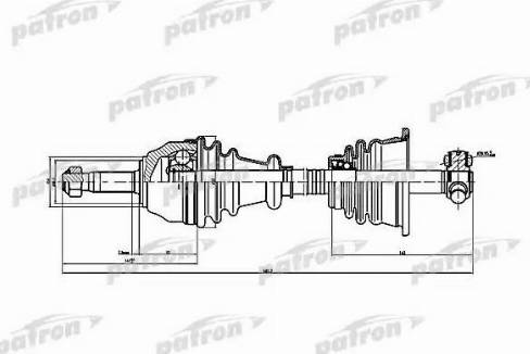 Patron PDS1074 - Albero motore / Semiasse autozon.pro