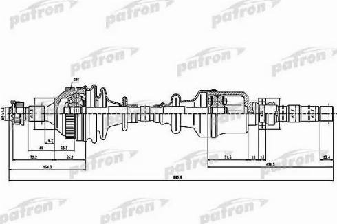 Patron PDS1137 - Albero motore / Semiasse autozon.pro