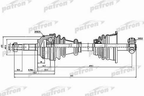 Patron PDS1397 - Albero motore / Semiasse autozon.pro