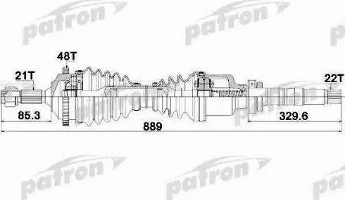 Patron PDS1382 - Albero motore / Semiasse autozon.pro