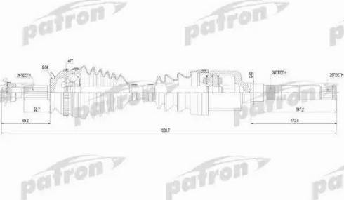 Patron PDS2818 - Albero motore / Semiasse autozon.pro