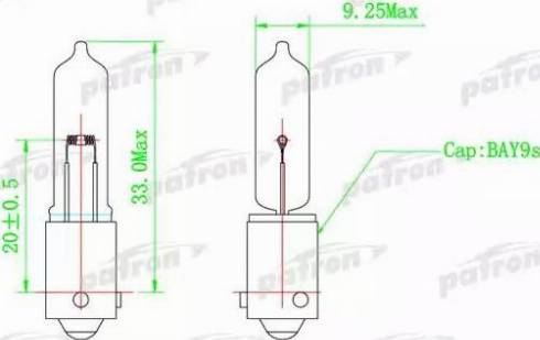 Patron PLH21W - Lampadina, Luce freno supplementare autozon.pro