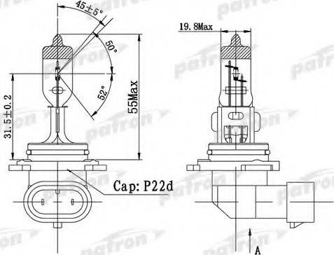 Patron PLHB4-12/51 - Lampadina, Faro di profondità autozon.pro