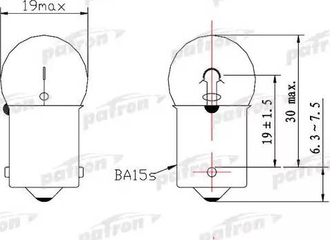 Patron PLR5W - Lampadina, luce di posizione posteriore autozon.pro